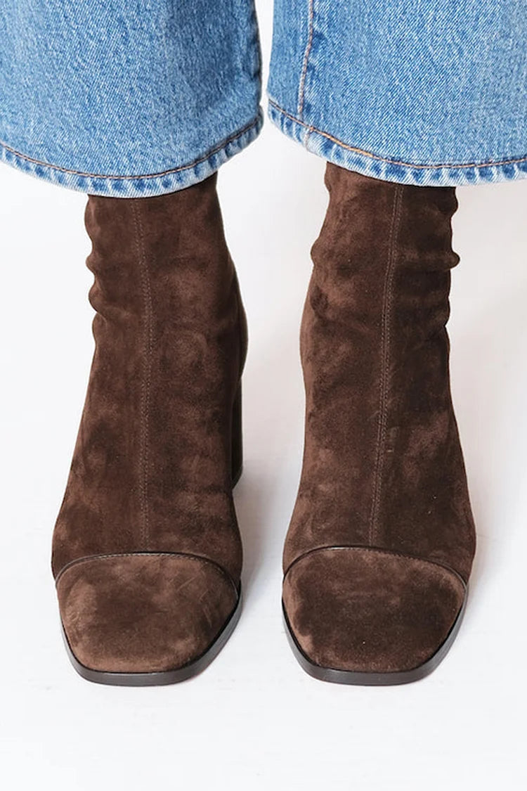 Margaux™ | Suede Elegance Ankle Boots