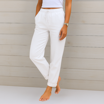 Anne | Premium Breathable Linen Stretch Trousers