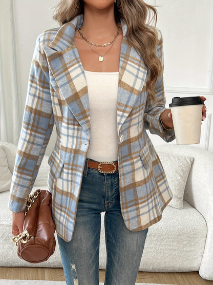 Manon™ | Chic Checked Blazer