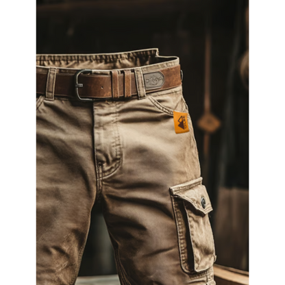 Retro multifunctional cargo shorts for men in ripstop