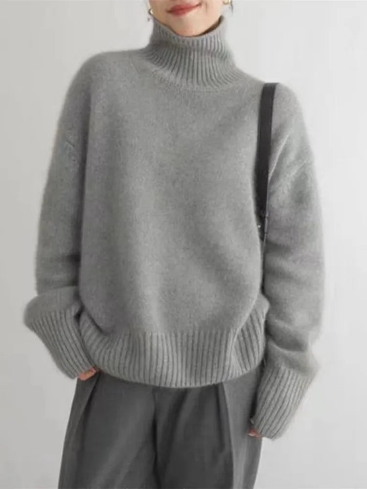 Lordina ® | High Neck Cashmere Sweater