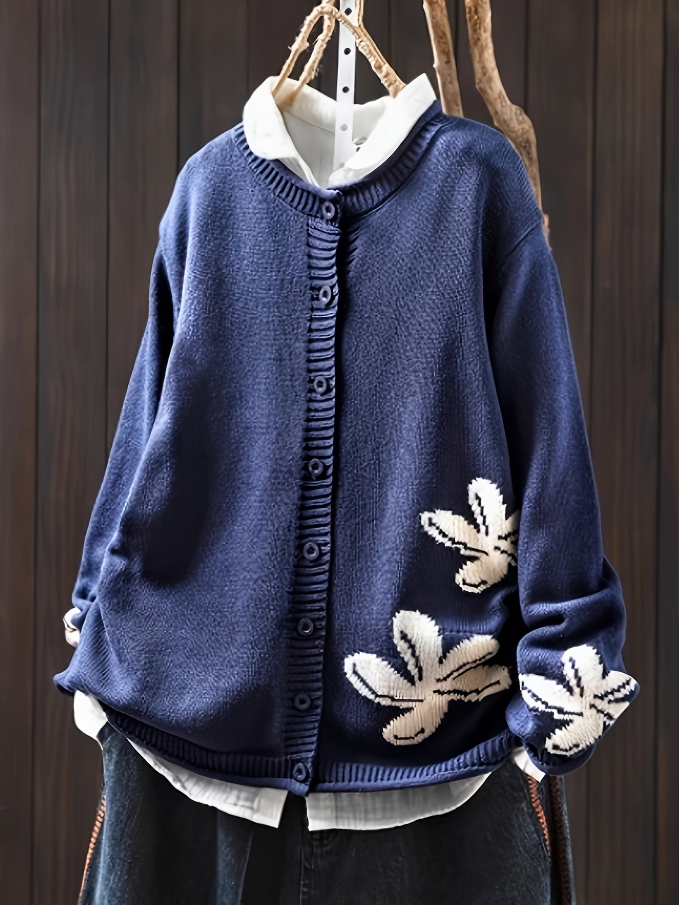Seria | Floral Knitted Cardigan
