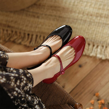 Livy | Leather Mary Janes
